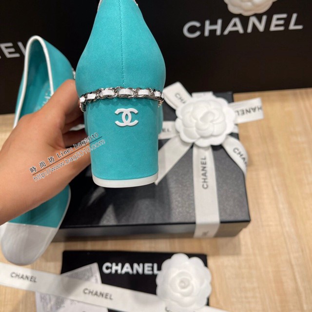 Chanel香奈兒頂級版本磨砂絲綢牛皮小香新款彩色糖果系列單鞋 dx2720